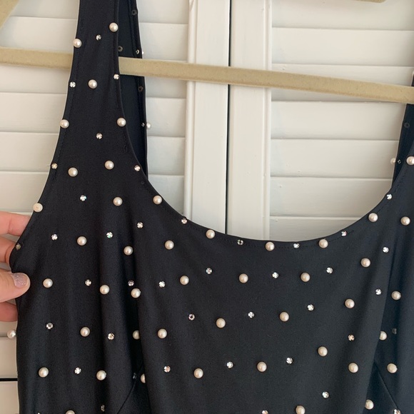 Vintage Cache Pearl & Rhinestone bodycon dress - Picture 5 of 6